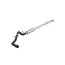 2023-Up Colorado/Canyon 2.7L Black-Coated Aluminized Steel 3 Inch Cat-Back Exhaust Single Side Exit with Tip Armor BLK MBRP