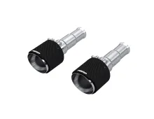 2019-2024 Ram 1500 5.7L Hemi Carbon Fiber Exhaust Tips, 5 Inch OD Dual Wall Angle Cut, Sold In Pairs MBRP