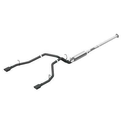 Cat Back Exhaust System Dual Split Rear Black Coated For 19-26 RAM Hemi 1500 5.7L Crew/Quad Cab MBRP