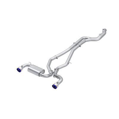 20-Up Toyota Supra T304 Stainless Steel 3 inch Cat-Back Dual Rear Outlet with Burnt End Tips 2 4.5 inch T305 Burnt End Tips Included MBRP