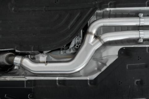 20-Up Toyota Supra T304 Stainless Steel 3 inch Cat Back Dual Rear with Carbon Fiber Tips MBRP