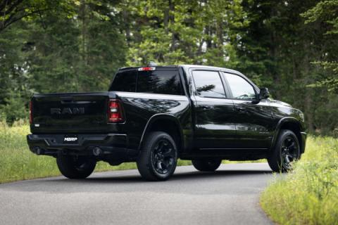 2025-Up Ram 1500 3.0L SST SO Armor Pro 3 inch Cat-back 2.5 Inch Dual Split Rear Exhaust with Carbon Fiber Tips MBRP