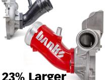 Monster-Ram Turbo Inlet Elbow 17-26 Chevy/GMC 2500/3500 6.6L Duramax L5P Red Powdercoat Banks Power