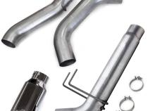 Monster Exhaust System for 19-24 RAM 2500/3500 6.7L Cummins Mega Cab Short Bed (SRW) Chrome-Plated Stainless Tip Banks Power