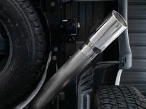 Ford 4 Inch Exhaust Resonator Back Single Side Armor Lite For 17-Up Ford F250/F350 MBRP