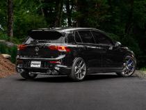 2022-Up Volkswagen Golf R MK8 T304 Stainless Steel 3 Inch Cat-Back Quad Split Rear Carbon Fiber Tips Valve Delete MBRP