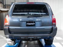 03-24 Toyota 4Runner 11-16 Toyota Land Cruiser Prado Armor Pro T304 Stainless Steel 2.5 Inch Cat-Back High Clearance Turn Down Single Rear Exit MBRP Exhaust System