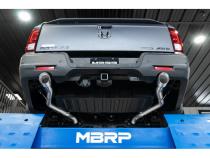 Aluminized Steel 2.5 Inch Cat-Back Dual Split Rear Exit 2021-Up Honda Ridgeline 3.5L MBRP